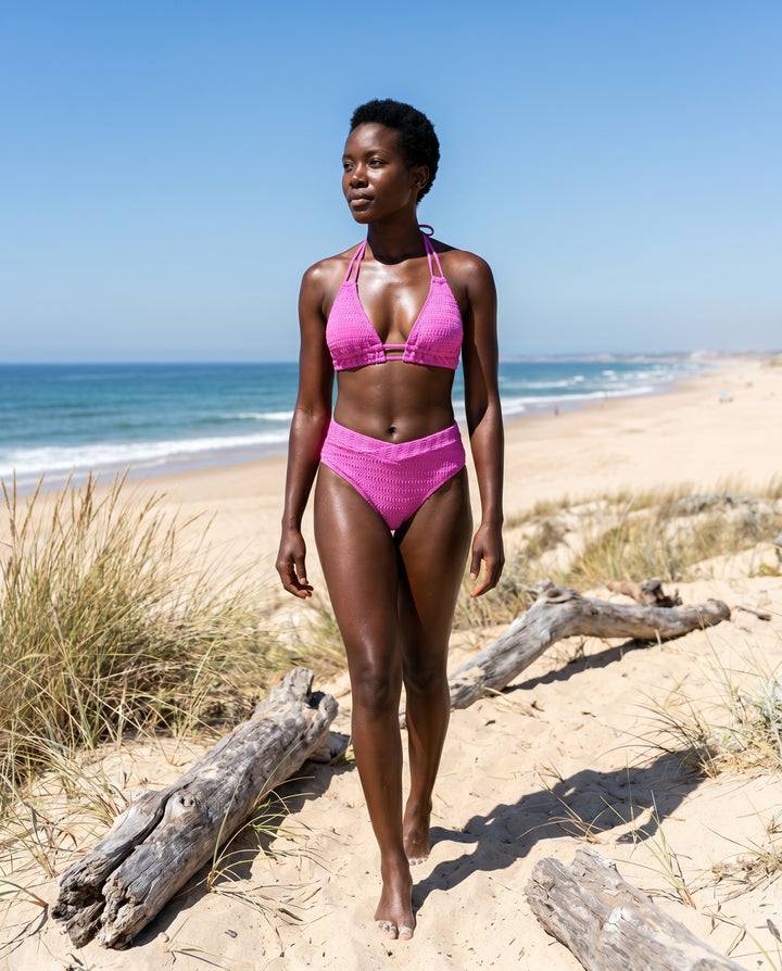 The Punta Bikini Set — Wide environmental hero (cleo)